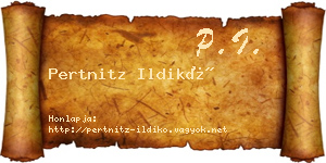 Pertnitz Ildikó névjegykártya